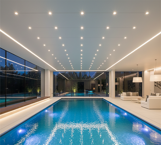 Indoor Swimming Lighting